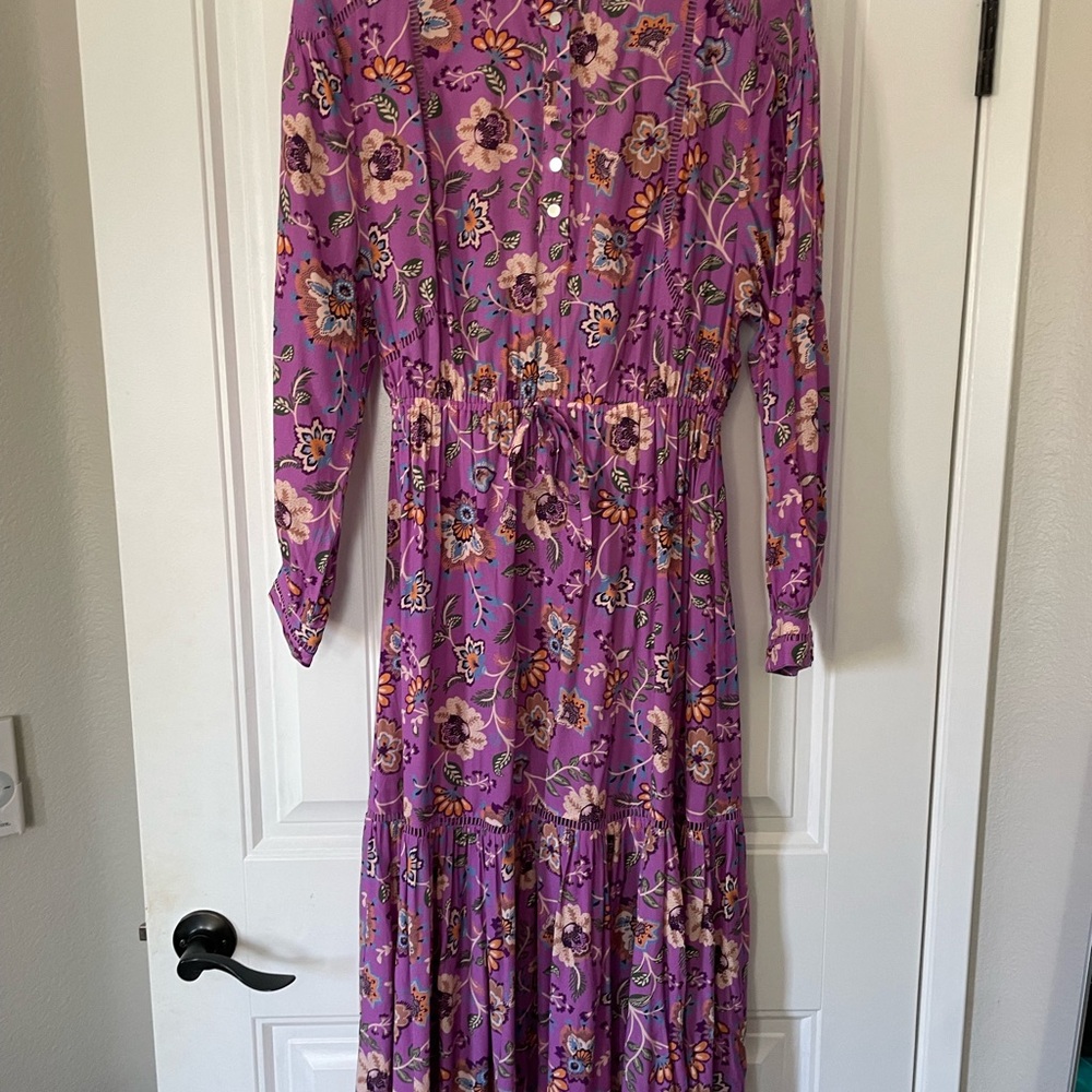 NWoT RM Rebecca Minkoff Purple Floral Maxi Dress - Size Small
